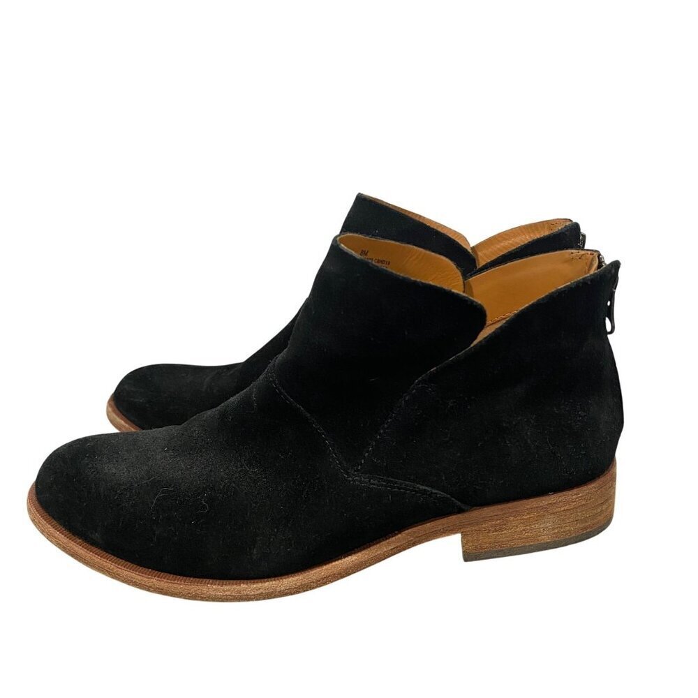 Kork Ease Ryder boots booties black suede women’s 8M neutral comfort insoles K53